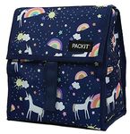 PackIt Freezable Lunch Bag with Zip Closure, Unicorn Sky