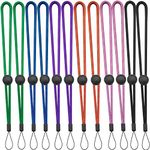 YOUOWO 12 Pack Nylon Wrist Lanyard 