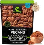 NUT CRAVINGS - Pecans Halves, Roasted & Salted, No Shell (48oz - 3 LB) Bulk Nuts Packed Fresh in Resealable Bag - Healthy Protein Food Snack, All Natural, Keto Friendly, Vegan, Kosher