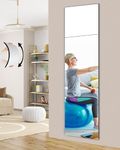 Kids Unbreakable Acrylic Mirror for Wall Mirror, Gym Mirrors for Home Gym, (35 x 35 cm x 4Pcs) Plastic Mirror for Shatterproof Mirror, Over The Door, Long Wall Mounted