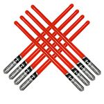 8 Red Inflatable Light Saber Sword Toys