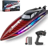 RC Boat 30KMH with 7Light Modes,Rem