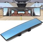 AUTOXBERT 12Inch Anti-glare Rear View Mirror Universal Wide Angle Interior Rear View Mirror Eliminate Blind Spots for Most Cars Truck Vehicles 300mm