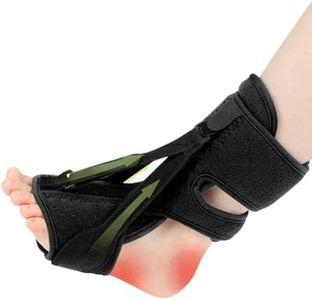 Plantar Fasciitis Night Splint (1PC, Black) - 3 Adjustable Straps Plantar Fasciitis Effective Relief for Plantar Fasciitis, Foot Drop & Achilles Tendonitis, Advanced Unisex Therapeutic Support Brace