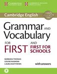 Grammar and Vocabulary for First and First for Schools Book with Answers and Audio (Cambridge Grammar for Exams)