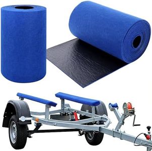 K-Musculo Boat Trailer Bunk Carpet - 12" W x 26'L Trailer Bunk Carpets for Boat, Felt Surface + PVC Backing Boat Bunk Carpet for Trailers, Lift Runner, Jet Ski, Waterproof & Mildew Resistant (Blue)