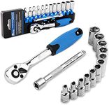 PTSTEL 14 Pieces Socket Wrench Kit,