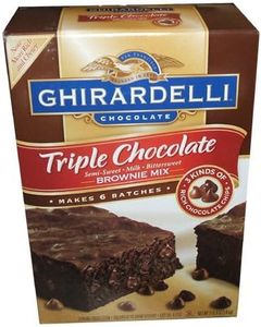 Ghirardelli Triple Chocolate Chip Brownie Mix, 120-Ounce