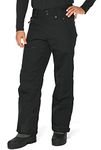 Arctix Men's Mountain Insulated Ski Pants, Black, X-Large/32" Inseam