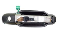 PT Auto Warehouse KI-3550MP-FR - Exterior Outer Outside Door Handle, Chrome Lever with Black Housing - Front Right Passenger Side