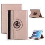 Mobistar 9.7 inch Rotating Case for iPad 9.7'' 2018/2017/iPad Air 2/iPad Air, 360 Degree Rotating Stand Protective Cover with Auto Sleep Wake for iPad 9.7 6th Gen, 5th Gen/Air 2/ Air (Rose Gold)