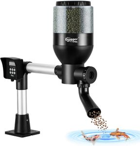 Hygger Automatic Fish Feeder – Large 5.5L Programmable Pond Feeder with LCD