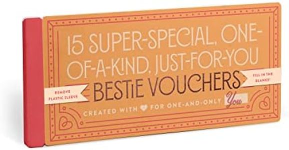 Knock Knock Fill in The Love Bestie Vouchers, Book of 15 Unique Best Friend Coupons, 7.5 x 3.25-inches