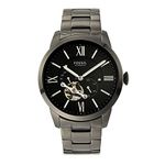 Fossil Townsman Auto Smoke Stainless Steel Analog Men's Watch - Me3172 (Black Dial Grey Colored Strap)