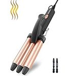 ORYNNE Hair Waver for Women, 1/2 Inch Beach Waver Hair Iron, Waver Hair Iron for Beach Waves, Argan Oil Infused 3 Barrel Curling Iron, Fast Heat Up Crimper Hair Tool, Light Weight & Easy to Use