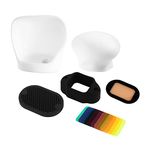 Flash Diffuser Light Softbox for speedlight Photography Foldable Lighting Camera Softbox Flash Diffuser Set, Easy Install Camera Accessories