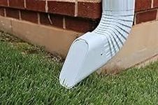 GutterGate 4"x3" Type-B White Gutter Downspout Extension Accessory