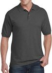 Harbor Bay by DXL Men's Big and Tall Piqué Polo Shirt Granite Heather 4XLT