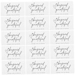 DIYEAH 100pcs Thank You Card Thanks Gorgeous Cards Boutique Shops Cards Beyond Grateful Cards White Appreciation Card Thank You Business Card Motivational Cards Paper Small Greeting Card