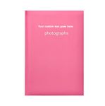 Arpan Personalised Custom Text Memo Slip In Photo Album 300 6x4 Photos (Pink)