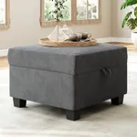 GarveeHome Square Modular Storage Ottoman for Sectional Sofa, Storage Ottoman Footrest for Living Room