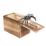 STOBOK Spider Prank Scare Box Wooden Surprise Box Joke Boxes Gag Joke Toys for Gift Party Favors (with Letters 1 Spider in 1 Box)