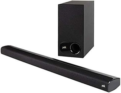 Polk Audio Signa S2 Ultra-Slim TV Sound Bar | Works with 4K & HD TVs | Wireless Subwoofer (SIGNAS2)