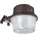 TORCHSTAR Dusk-to-dawn LED Outdoor Barn Light (Photocell Included), 35W (250W Equiv.), 5000K Daylight Floodlight, DLC & ETL-listed Yard Light for Area Lighting, 5-year Warranty, Bronze