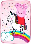 Franco Kids Bedding Super Soft Micro Raschel Throw, 46" x 60", Peppa Pig