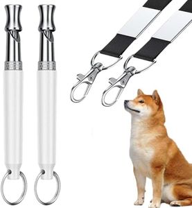 Dog Whistle to Make Dogs Come to You, 2 Pcs Professional Dog Training Whistles to Call Your Dogs, Adjustable Ultrasonic Silent that Only Dogs Can Hear, Pet Training Whistle with Lanyard for Recall (B)