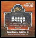 GHS PF175 S. Osbourne Stainless Steel Loop End 5-String Banjo Strings - Medium-Light