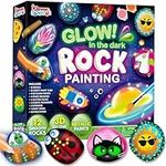 JOYIN 12 Rock Painting Kit- Glow in