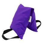10 LB Yoga Sandbag Filled Two Handle Design, Made in USA, by Bean Products TM - Purple
