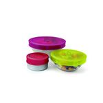 Joie Silicone Stretch Lids, Reusable Food Storage Lids, Set of 3