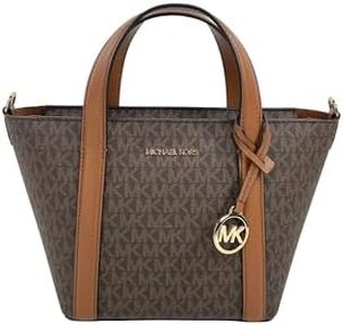 Michael Kors Pratt Petit sac à bandoulière fourre-tout Marron, marron, Small