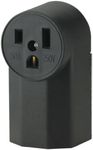 The Eaton WD1252 2-Pole 3-Wire 50-Amp 125-Volt Surface Mount Power Receptacle, Black,Original Version,Small