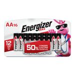 Energizer MAX AA Batteries (16 Pack), Double A Alkaline Batteries