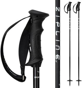 Ski Poles Graphite Carbon Composite - Zipline Blurr 16.0 - U.S. Ski Team Official Supplier (Midnight Black, 40" in./102 cm)