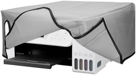 kwmobile Dust Cover Compatible with Epson Eco Tank ET-2826/2800 - Printer Case - Fabric Protector Cover - Light Grey