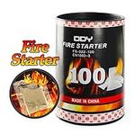 100 Pack Quick Fire Starters，Wax Cu