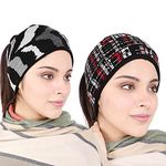 BHARATASYA Pack of 2, Unisex Warm Woolen Headband Ear Warmer Earmuffs Ear Cap Ear Cover Winter Accessories Multicolor