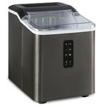 Klarstein Small Ice Maker Machine, Counter Top Ice Machine For Home and Kitchen, 1.5L Capacity, Fast Operation, Makes 12kg of Ice, Large and Small Sized Bullets, Self-Cleaning Ice Cube Maker Machine