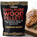 Kona Premium Blend Smoker Pellets, Intended for Ninja Woodfire Outdoor Grill, 2 lb Resealable Bag