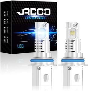 JRPOO 2025 Fog Lights Bulbs, 24000 Lumens 600% Bright Lighting Bulb,6500K Cool White Fog Lights IP68 Waterproof,Plug and Play,Pack of 2 (9004/HB5/9007)