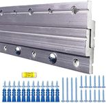 49" Heavy Duty French Cleat Picture Hanger,Aluminum Z Bar Clips, Interlocking Wall Mounting Brackets for Hanging Mirror, Panel, Whiteboard, Cabinet, Shelf, Headboard, Photoes (2 Pairs up to 500 lbs)