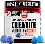 Old School Labs 5000mg Creatine Monohydrate Gummies, Optimized for Men and Women, Supports Lean Muscles & Recovery, Energy & Stamina - Real Creatine and Third Party Tested, 30 Servings, 120 Ct