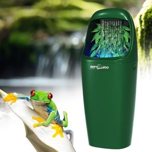 REPTIZOO Reptile Water Dispenser Automatic Chameleon Drinking Fountain with Indicator Light, Reptile Terrarium Decor Water Dripper for Reptiles, Chameleon, Lizard, Gecko Amphibians