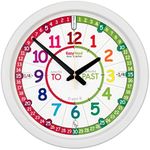 EasyRead Time Teacher Learn The Time Rainbow Classroom Past/to Wall Clock #ERCC-COL-PT