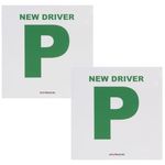 BITS4REASONS PROFESSIONAL GRADE PAIR OF HEAVY DUTY FULL SHEET MAGNETIC P PLATES FOR NEW DRIVER SAME MATERIAL USED ON OUR OWN DRIVING SCHOOL CARS