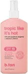 b.tan SPF 15 Deep Dry Spray Tanning Oil | Tropic Like It's Hot - Keeps Skin Hydrated & Hot from Grapefruit, Tangerine, Vitamins C, B5, E, A, 8 Fl Oz